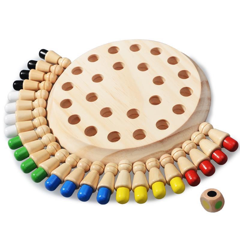 Board Game Of Life - Деревянные игрушки-головоломки Монтессори, обучающие, цветные, сенсорные,