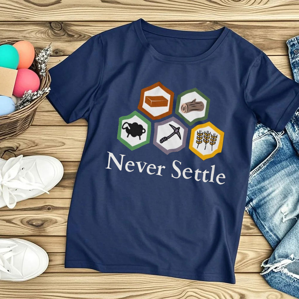 Футболка Never Settle Catan в  – обзор и цена Board Game Catan